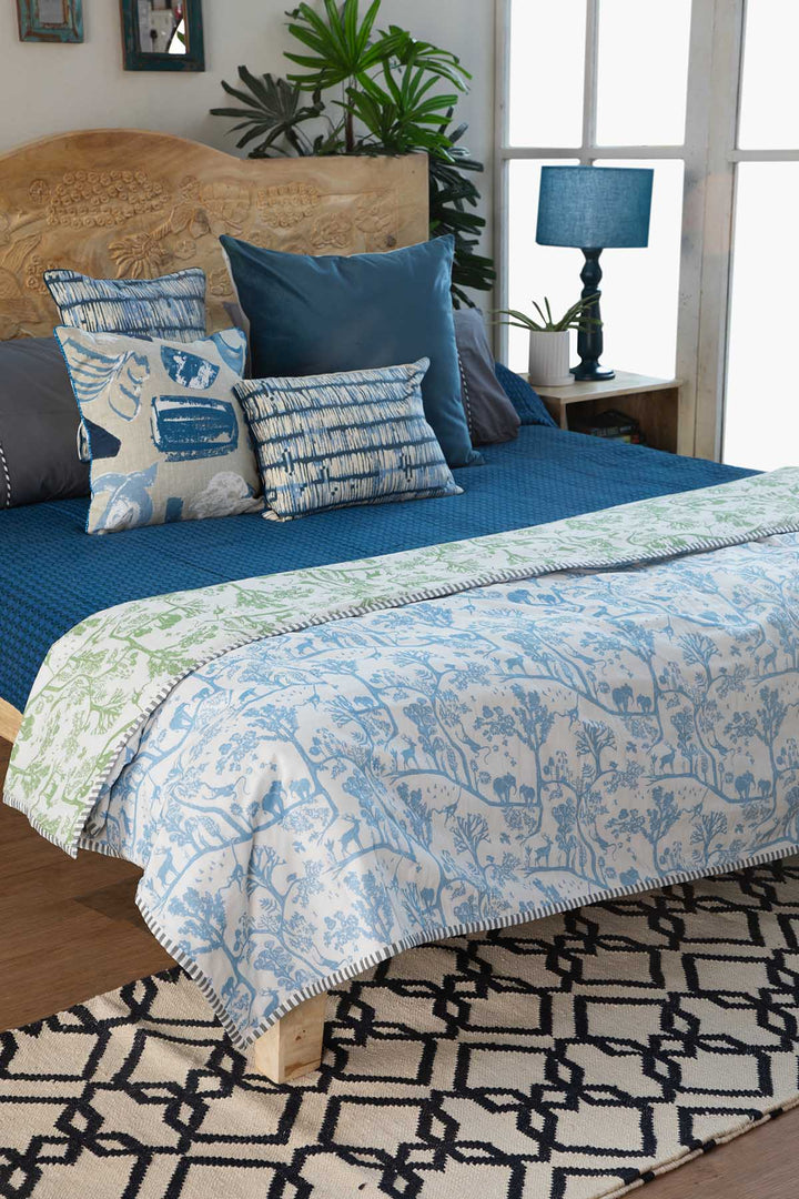 PRINT & PATTERN DOHARS Creatures Of Canopy Dohar