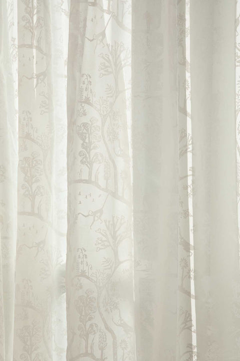 CURTAINS Creatures Of Canopy White Sheer Curtain