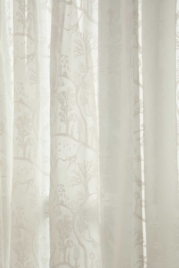 CURTAINS Creatures Of Canopy White Window Curtain In Sheer Fabric