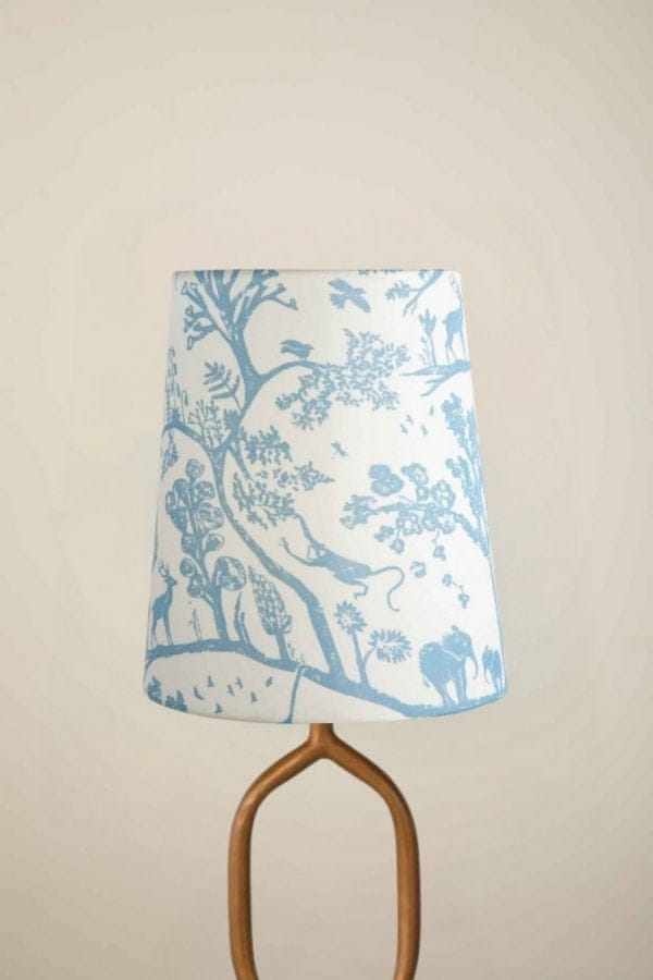Creatures Of Canopy Small Taper Lampshade (Soft Blue)