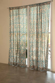 CURTAINS Creatures Of The Night Blue Coral Sheer Curtain