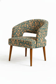 PRINT & PATTERN UPHOLSTERY FABRICS Creatures Of The Night Printed Upholstery Fabric (Blue Coral)