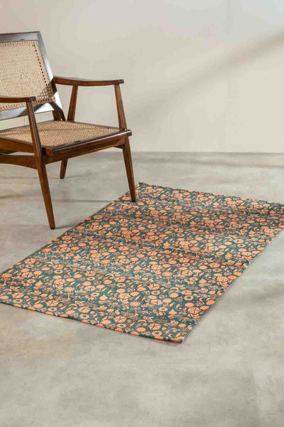 PRINT & PATTERN RUGS Creatures Of The Night Printed Rug (Blue Coral)