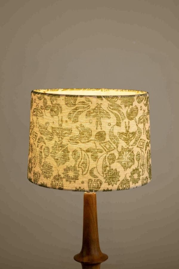 LAMPSHADES Creatures Of The Night Medium Taper Drum Lampshade (Leaf Green)