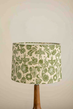 Creatures Of The Night Medium Taper Drum Lampshade (Leaf Green)