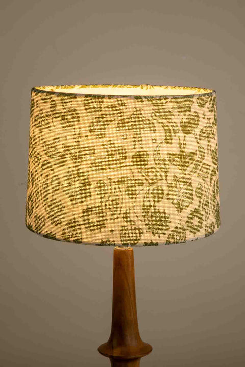 LAMPSHADES Creatures Of The Night Medium Drum Lampshade (Leaf Green)