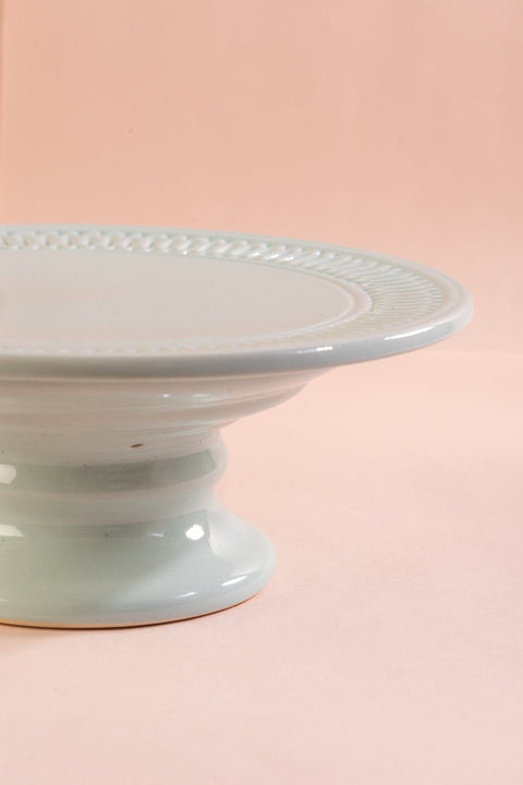 CAKE STANDS Cutwork Mint Cake Stand