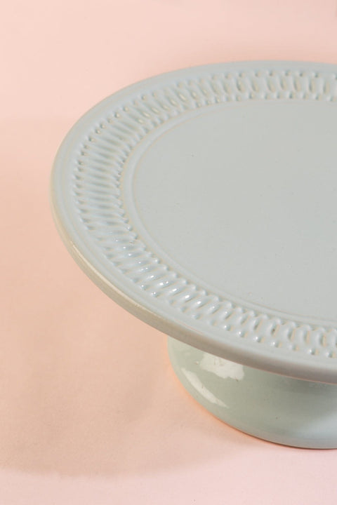 CAKE STANDS Cutwork Mint Cake Stand