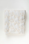 SOLID & TEXTURED BEDCOVERS Daisy Field  Ecru Quilted Bedcover