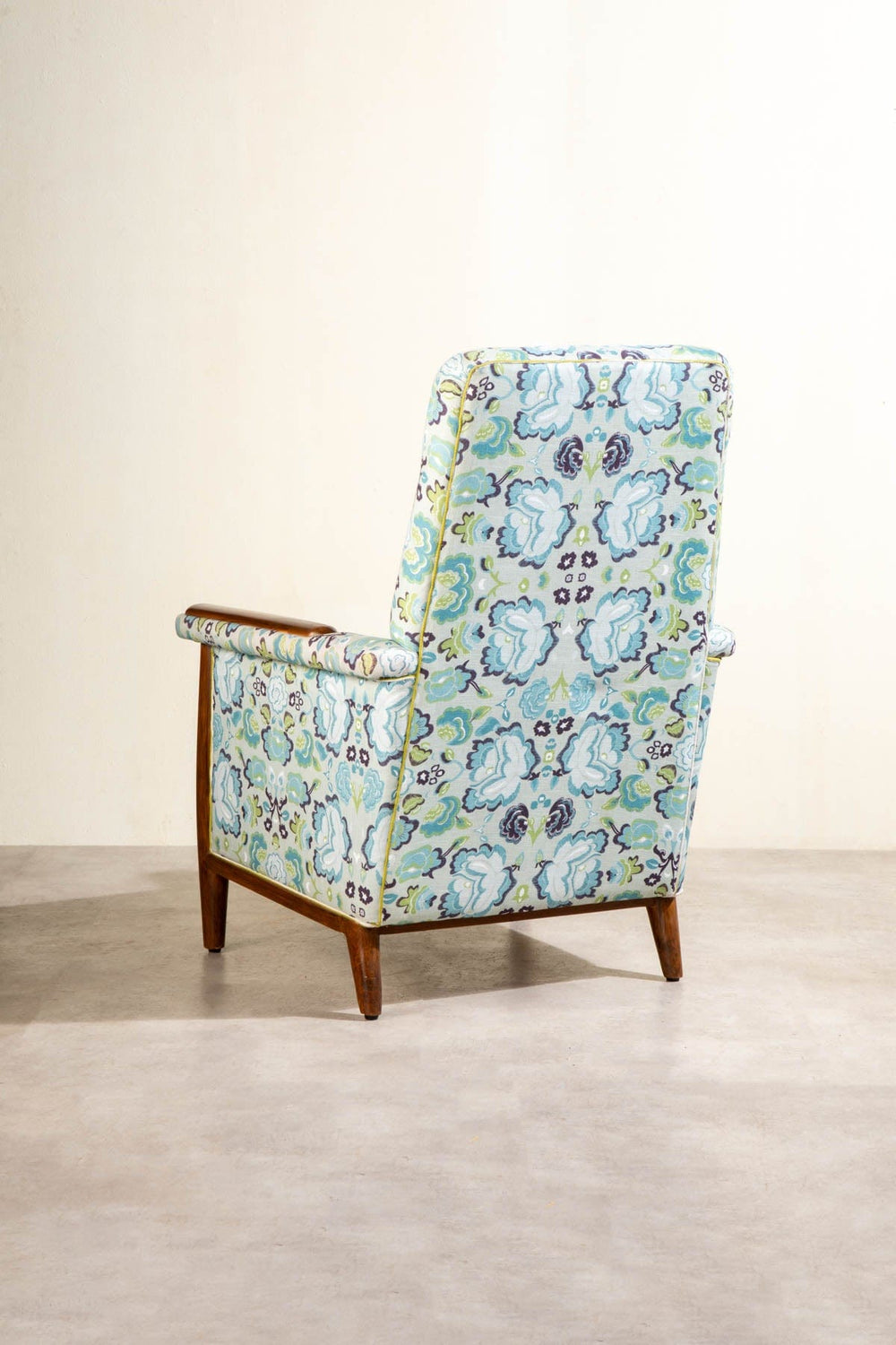 PRINT & PATTERN UPHOLSTERY FABRICS Gypsy Rose Blue Printed Upholstery Fabric