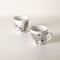 Damask Rose Charcoal Espresso Mug (Set Of 2)