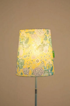 LAMPSHADES Damask Rose Small Taper Drum Lampshade (Butter Yellow)