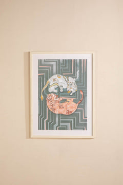 Dance Of The Yalis Wall Art (Slate Grey)