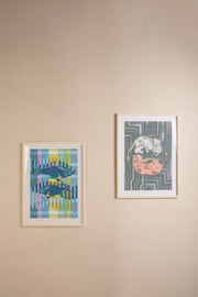 WALL ACCENTS Dance Of The Yalis Wall Art (Slate Grey)