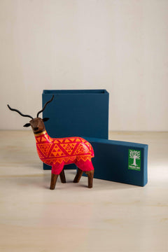 FIGURINES Dancing Deer Hand Painted Animal Figurine