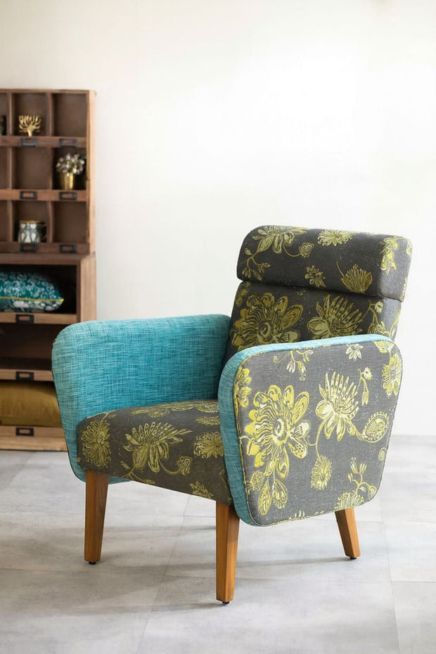 ARMCHAIRS & ACCENTS Dark And Handsome Teak Wood Armchair