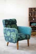 Dark And Handsome Accent Chair in Vidari Fabric