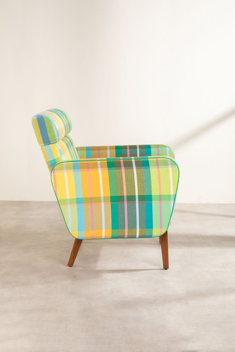 Modish Madras Sun Yellow Fabric