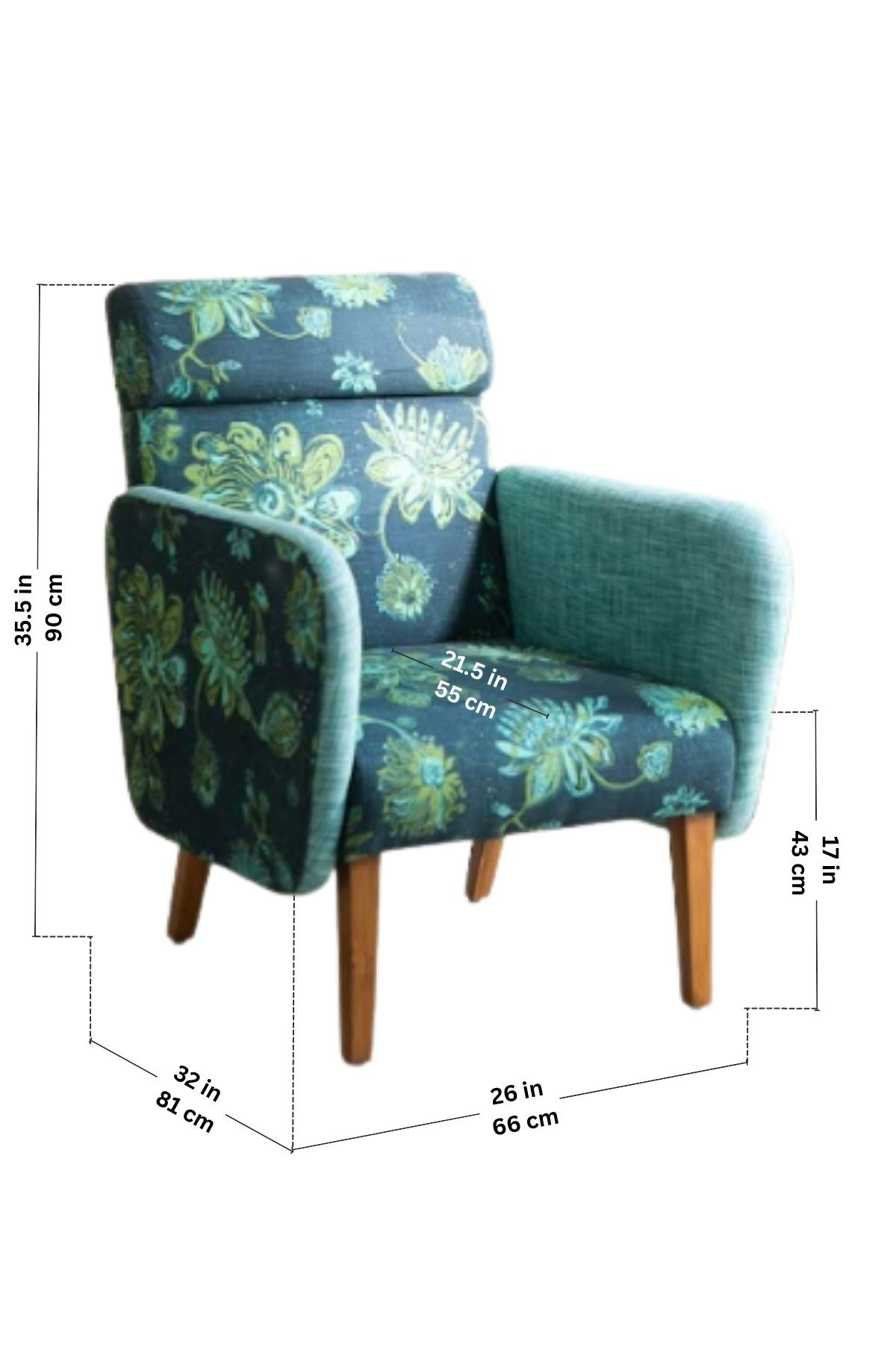 ARMCHAIRS & ACCENTS Dark And Handsome Teak Wood Armchair