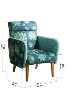 ARMCHAIRS & ACCENTS Dark And Handsome Teak Wood Armchair