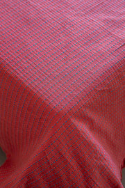 SOLID & TEXTURED BEDCOVERS Dash Dash Woven Cotton Bedcover (Red)