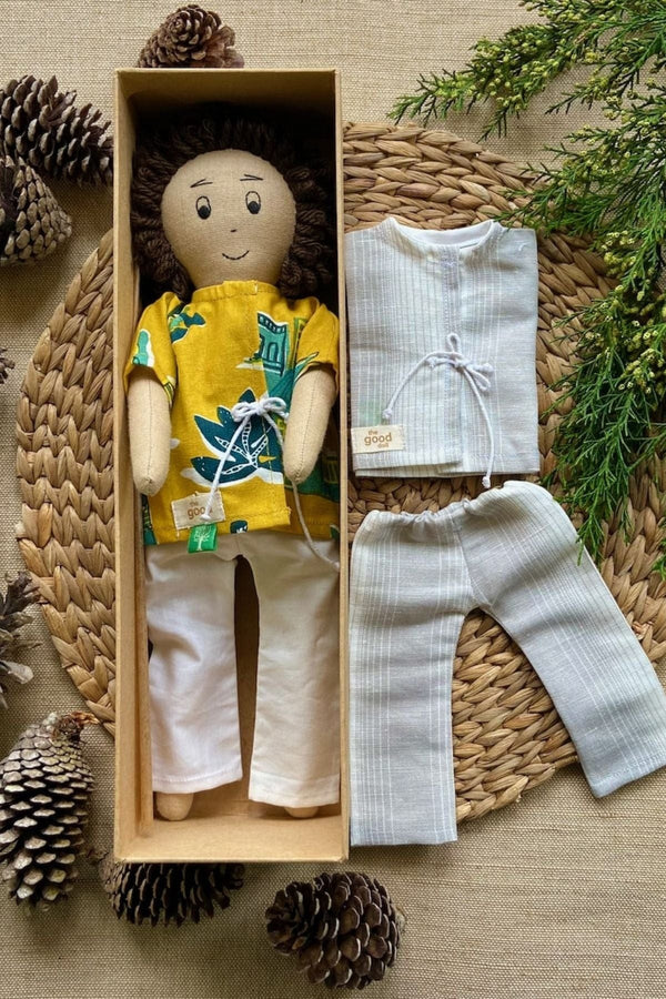 Days W/O End Recycled Fabric Play Set Doll