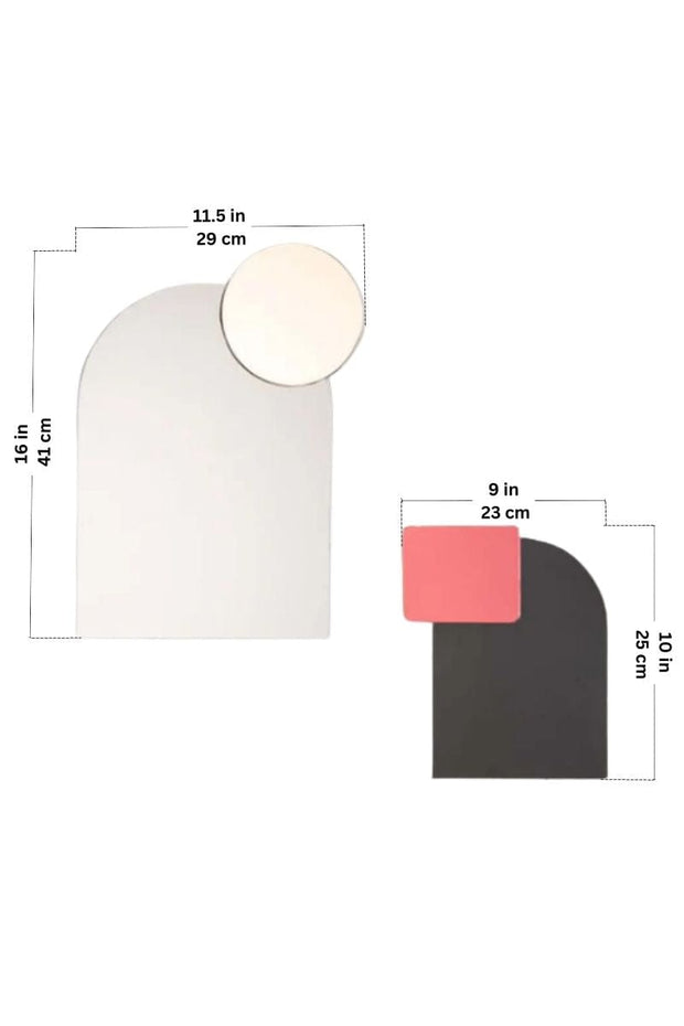 MIRRORS Dome Metal And Glass Decorative Mirror (Set Of 2)