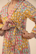 TOPS Doozy Dots Wrap Top (Yellow Side Up)