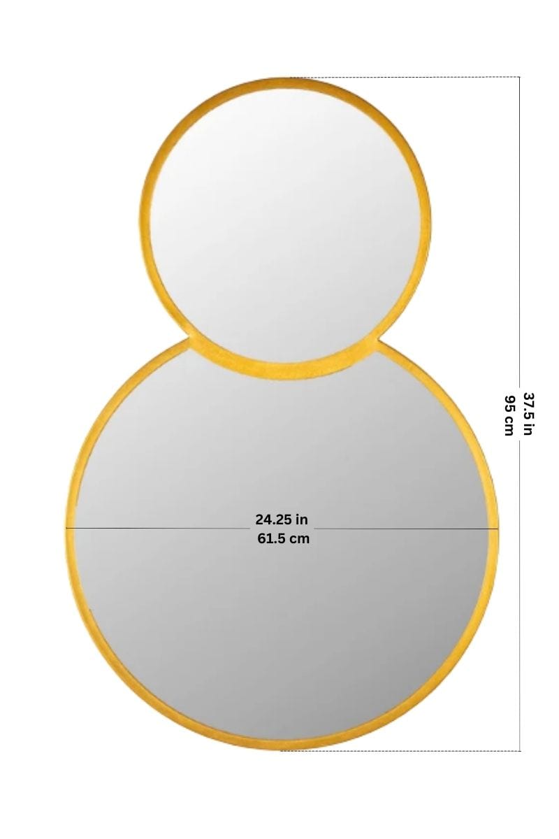 MIRRORS Double Happiness Metal Wall Mirror