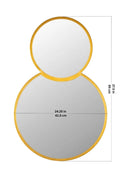 MIRRORS Double Happiness Metal Wall Mirror