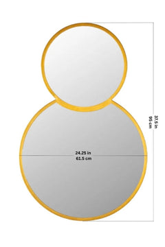MIRRORS Double Happiness Metal Wall Mirror