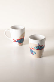 MUGS & CUPS Dreamweaver Deep Blue Coffee Mug (Set Of 2)