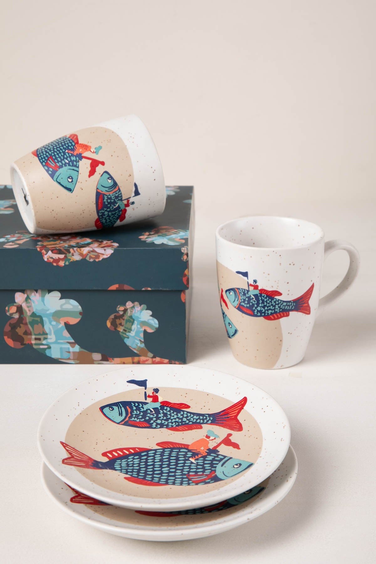 SNACK PLATES Dreamweaver Ceramic Small Plate (Set Of 2)