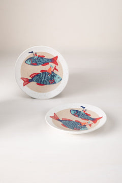Dreamweaver Ceramic Snack Plate (Set Of 2)