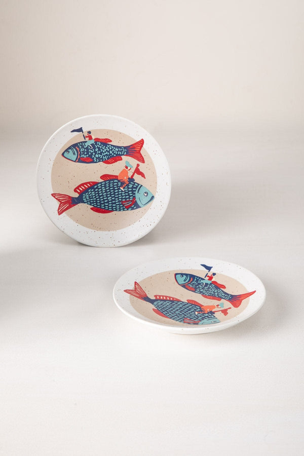 Dreamweaver Ceramic Snack Plate (Set Of 2)