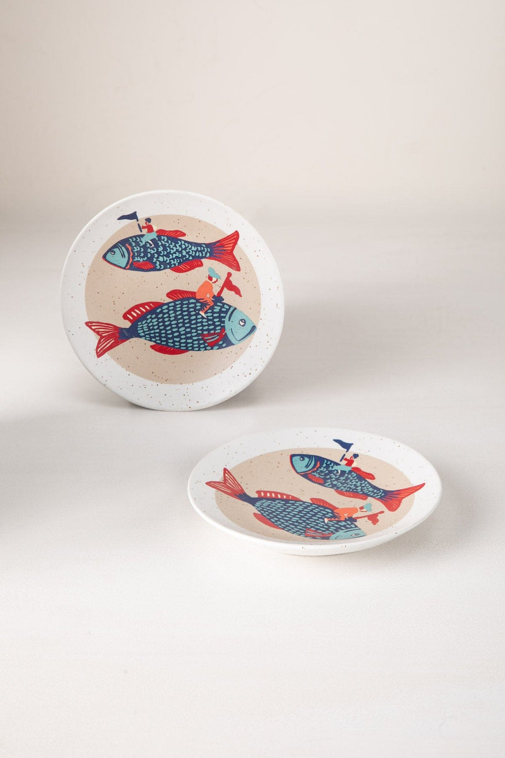 Dreamweaver Ceramic Snack Plate (Set Of 2)