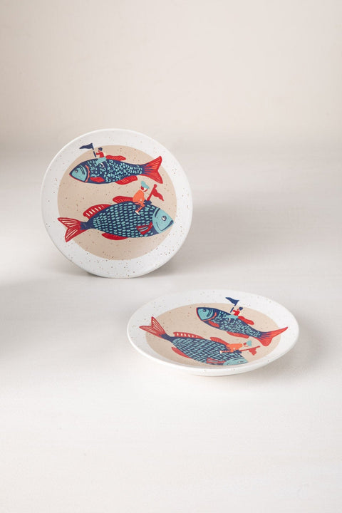 SNACK PLATES Dreamweaver Ceramic Small Plate (Set Of 2)