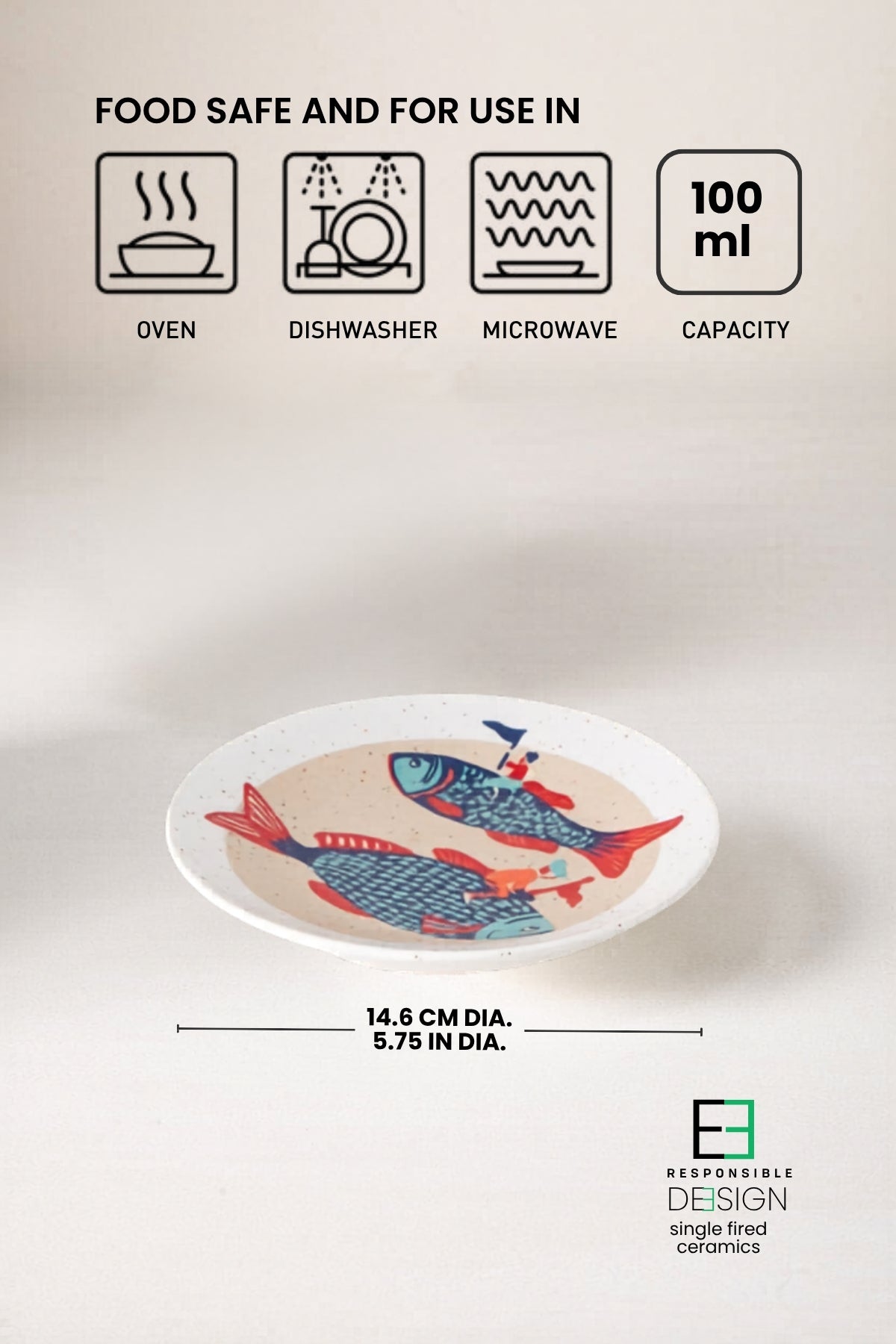 SNACK PLATES Dreamweaver Ceramic Small Plate (Set Of 2)