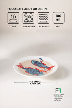 SNACK PLATES Dreamweaver Ceramic Small Plate (Set Of 2)