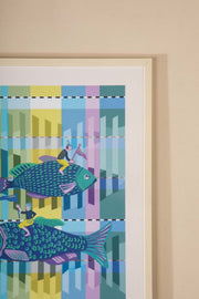 WALL ACCENTS Dreamweaver Wall Art (Teal)