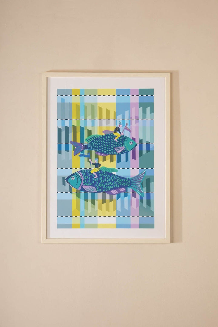 WALL ACCENTS Dreamweaver Wall Art (Teal)