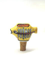 BAR TOOLS Yellow Drink Like A Fish Wine Stoppers (Set of 2)