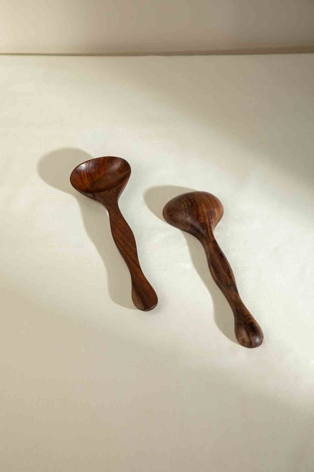 SERVING CUTLERY Dune Wooden Serving Spoon (Set Of 2)