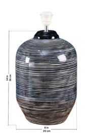 TABLE LAMPS Durg Ceramic Table Lamp (Black)