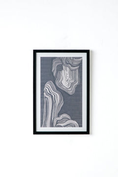 Earth Core Contours Wall Art (Slate Grey)