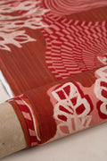PRINT & PATTERN UPHOLSTERY FABRICS Earth Core Terra Red Printed Upholstery Fabric