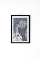 Earth Core Fractals Wall Art (Slate Grey)