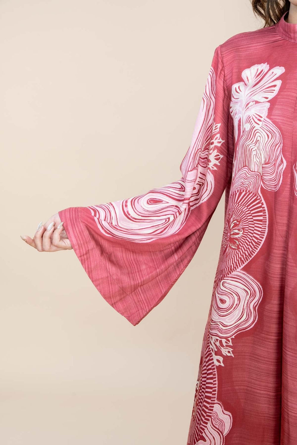 DRESSES Earth Core Mikado Maxi Dress (Rosewood)