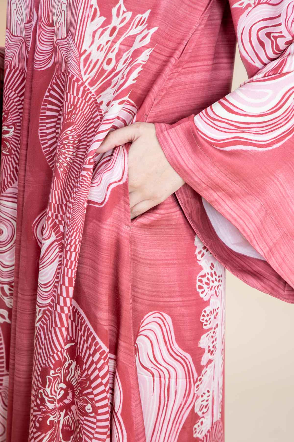 DRESSES Earth Core Mikado Maxi Dress (Rosewood)