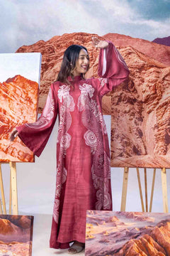 DRESSES Earth Core Mikado Maxi Dress (Rosewood)